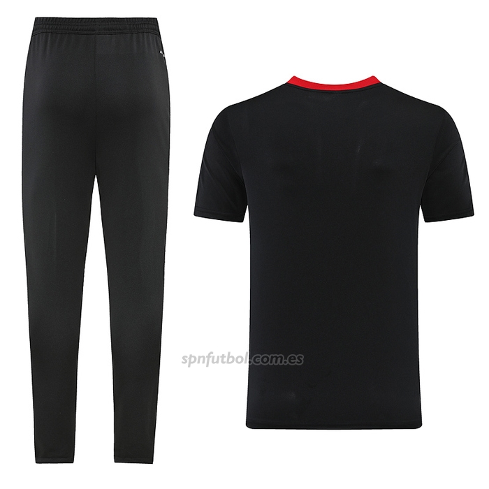 Chandal del Manchester United Manga Corta 2023-2024 Negro